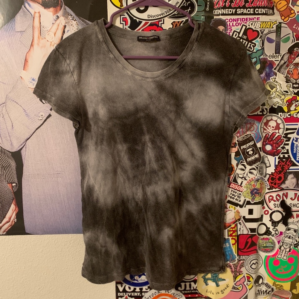 Brandy melville black/gray/white tie dye